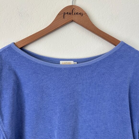 Nation LTD Top Womens Medium Purple Fallon Terry Cloth Popover Sweatshirt M - Picture 3 of 8